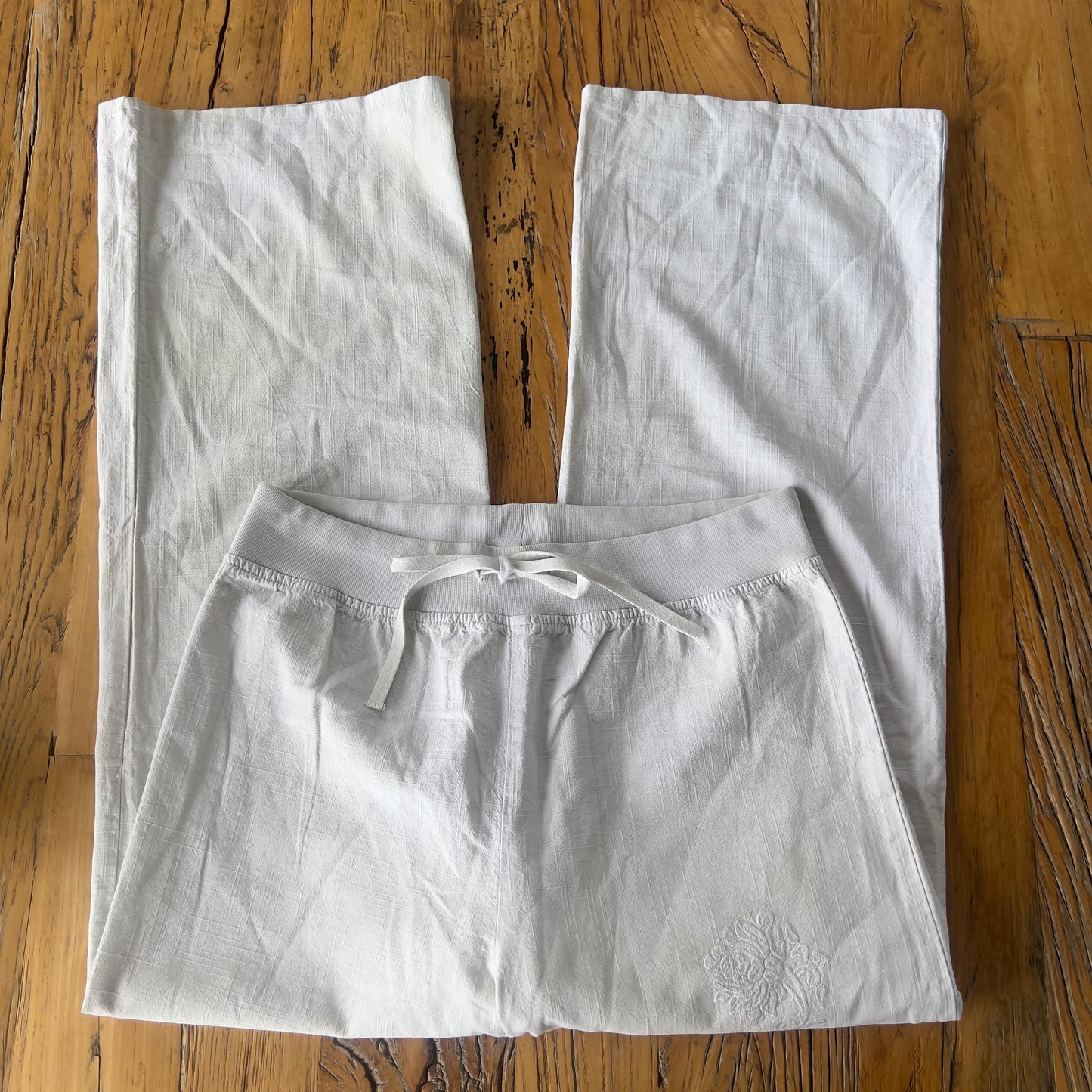 wide leg cotton pants