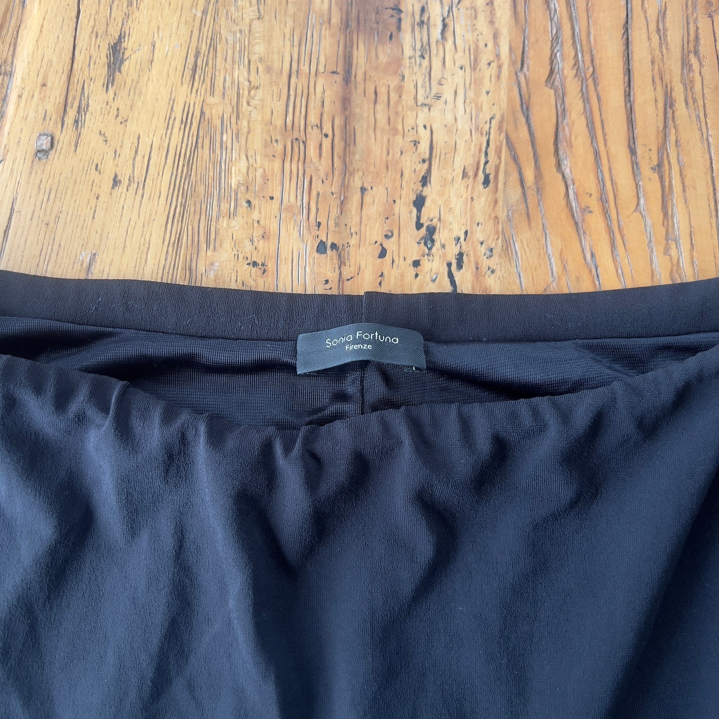 black frilly midi skirt