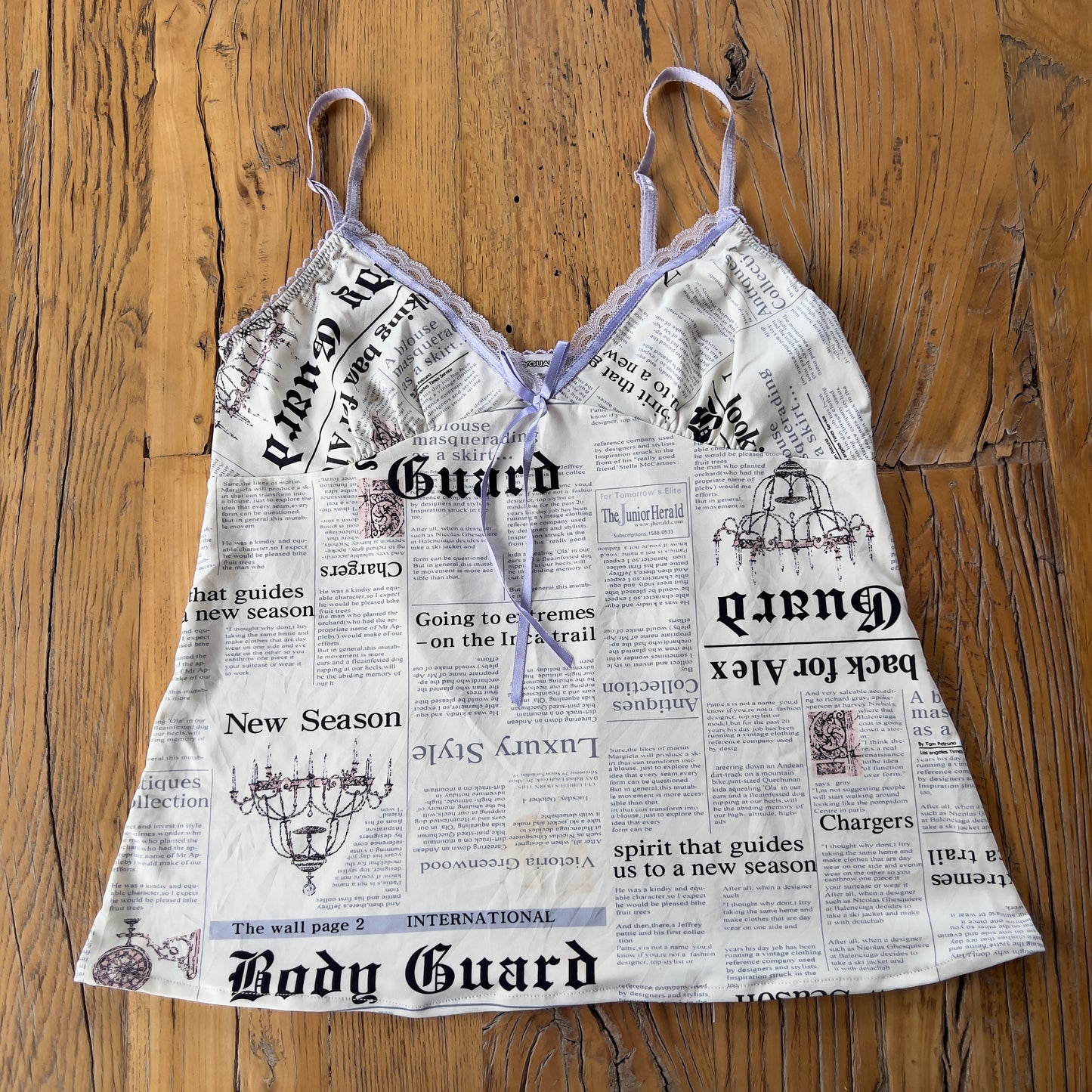 y2k graphic print cami