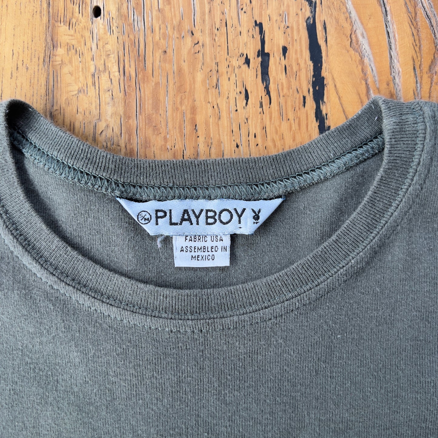 y2k graphic Playboy baby tee