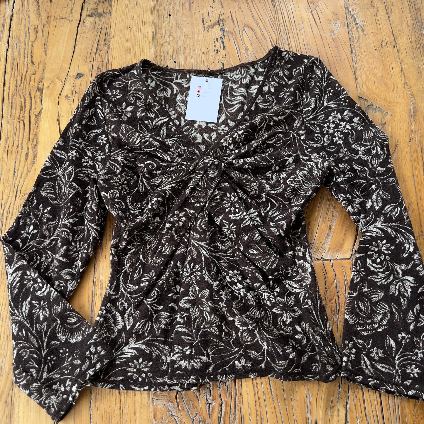 floral wool long sleeve