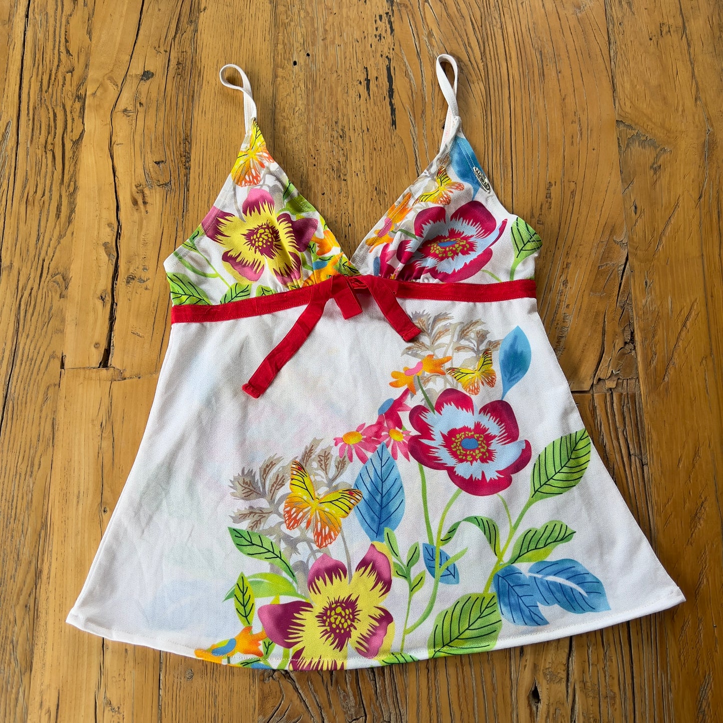 y2k floral cami