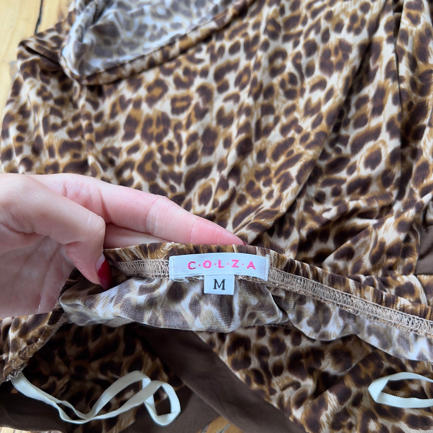 leopard halter top