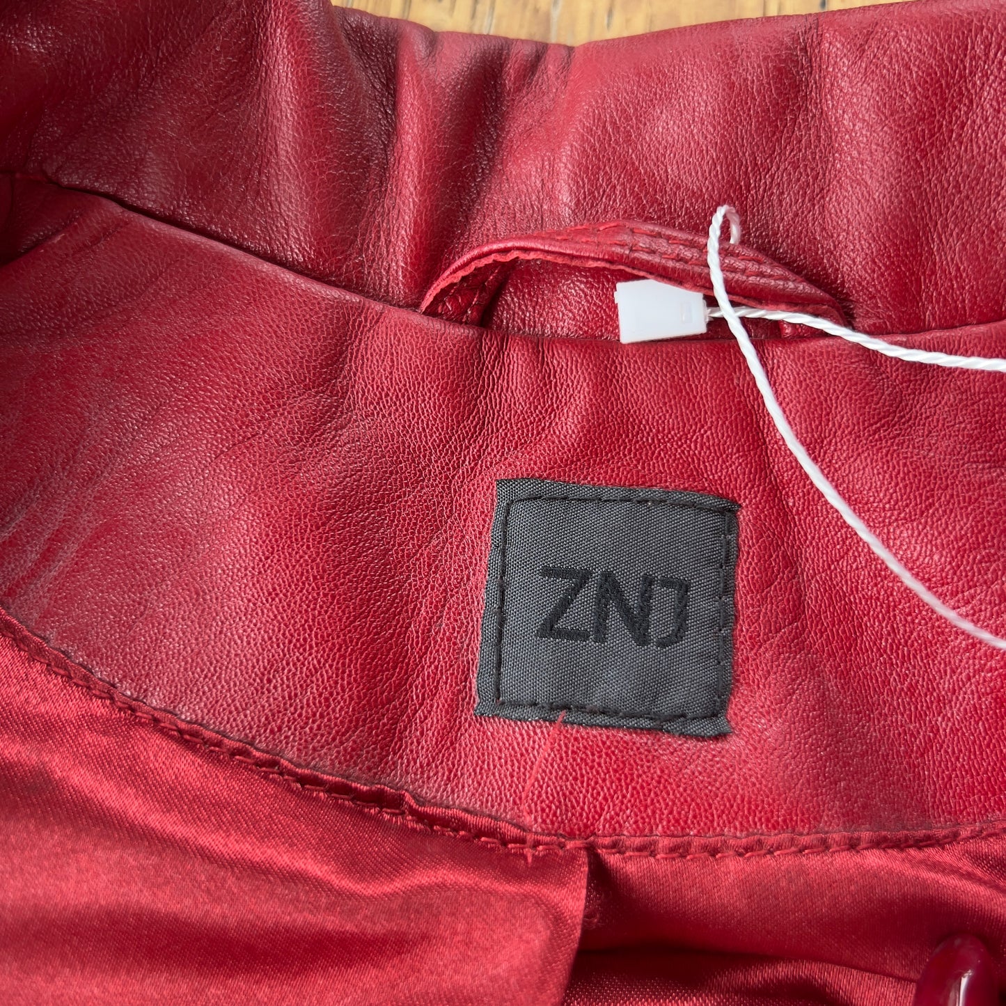 red leather jacket