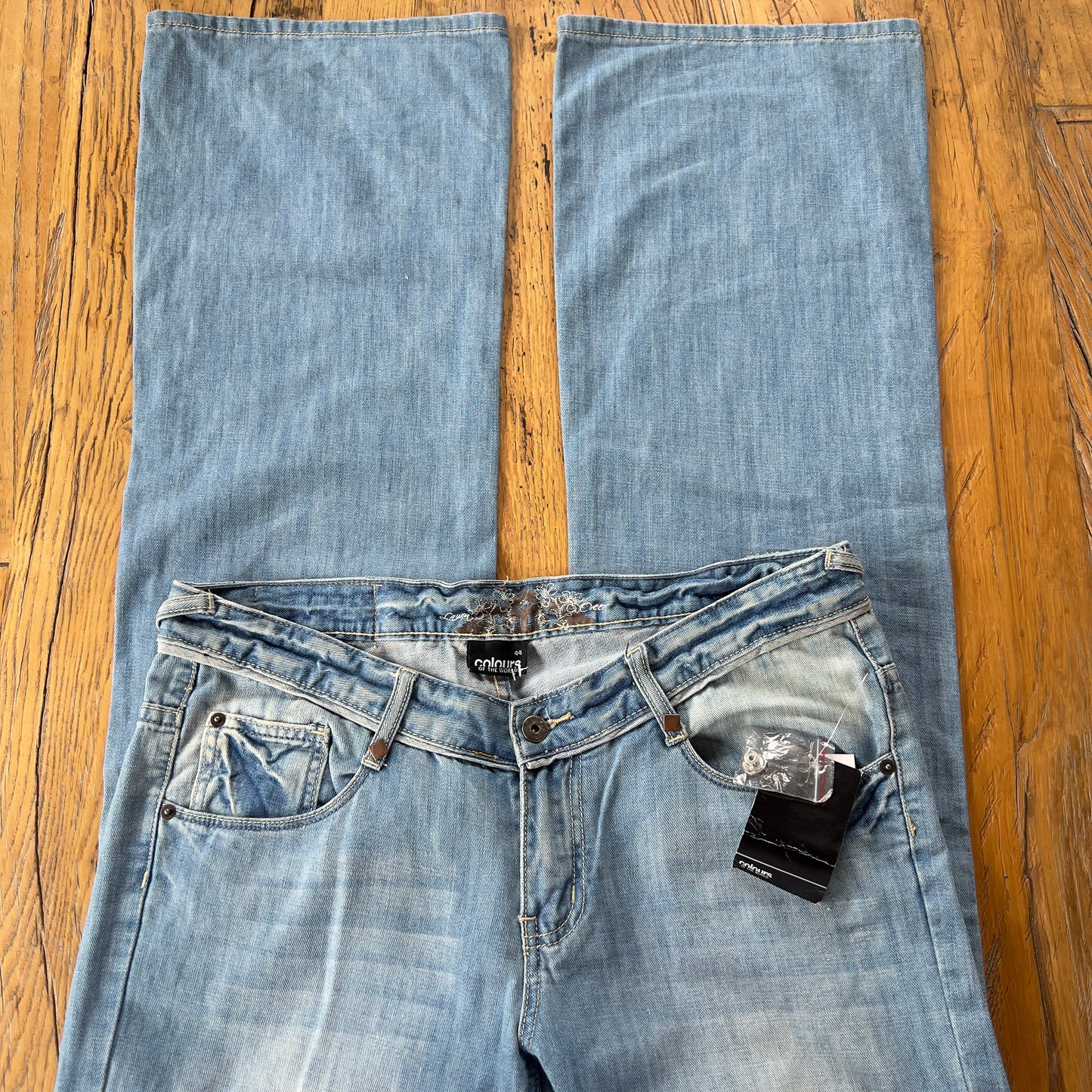 wide leg denim jeans