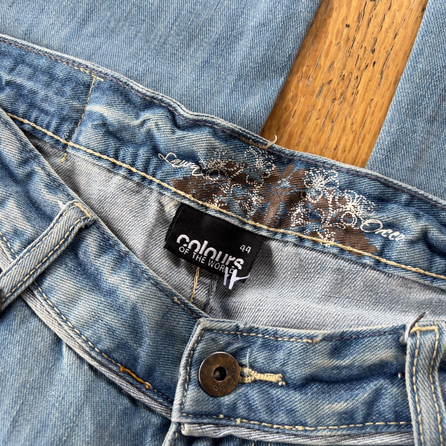 wide leg denim jeans