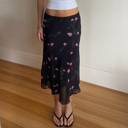 floral maxi skirt