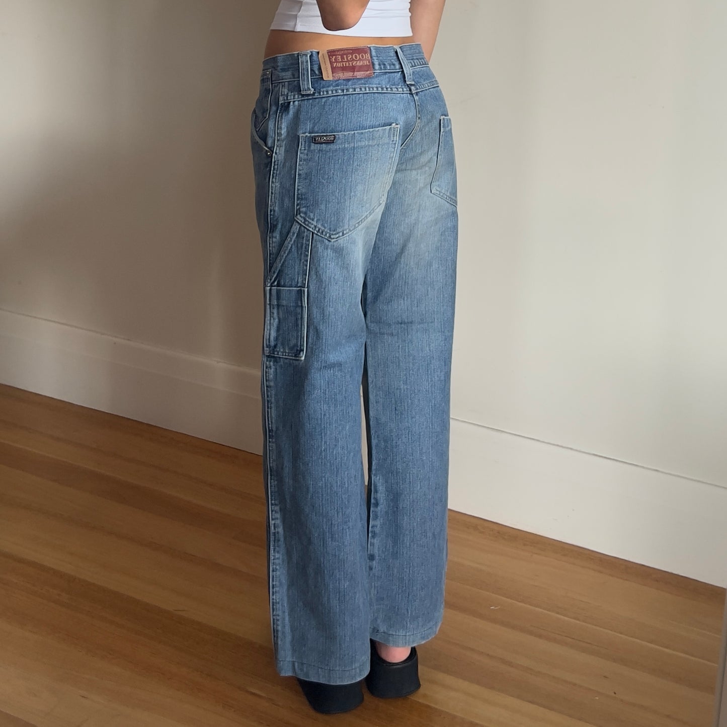 wide leg denim jeans