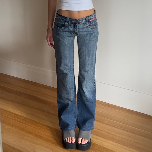 bootcut denim jeans