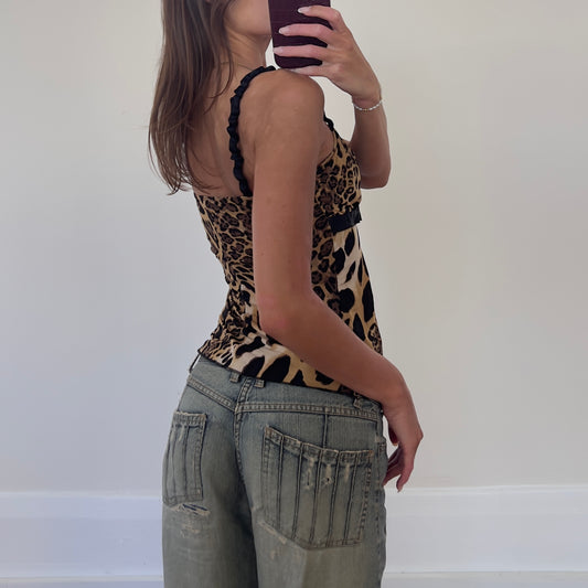 leopard print cami