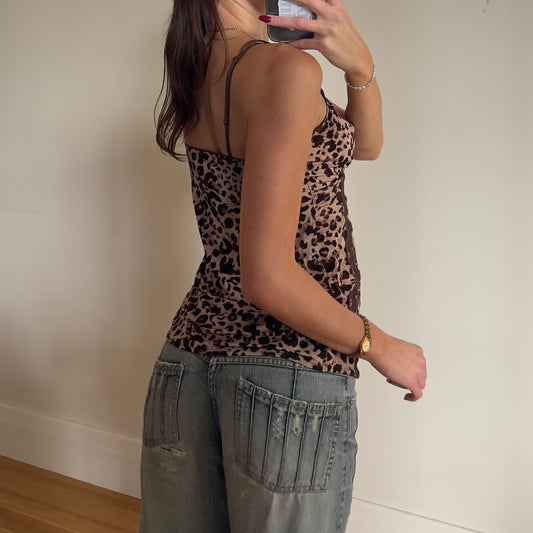 leopard print cami