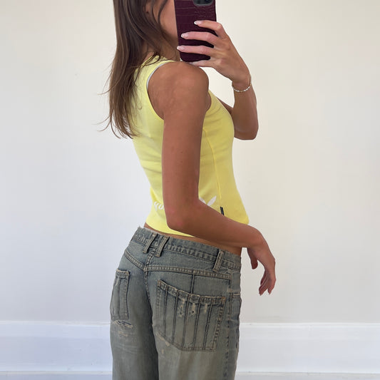 yellow graphic Playboy tank