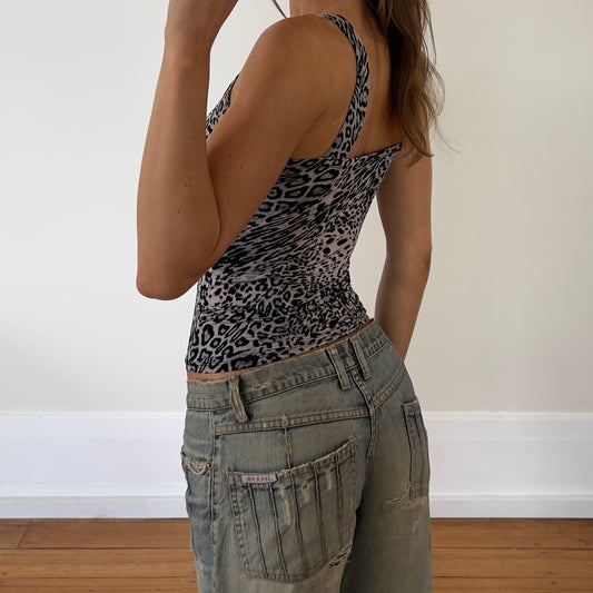 leopard print tank top