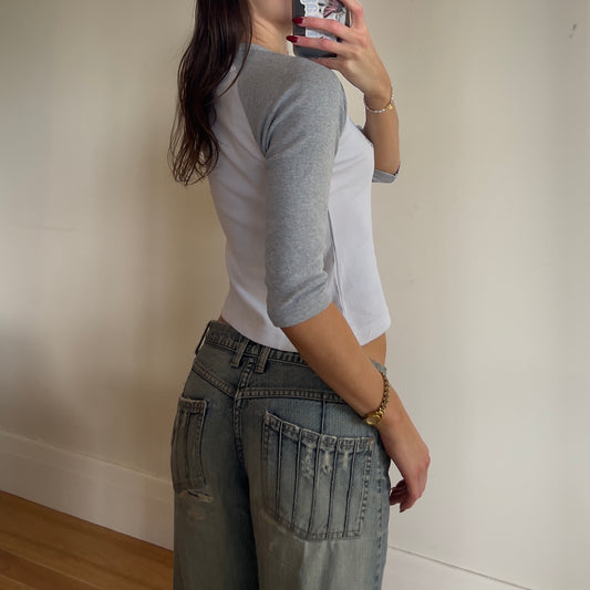 2000s Esprit 3/4 sleeve top