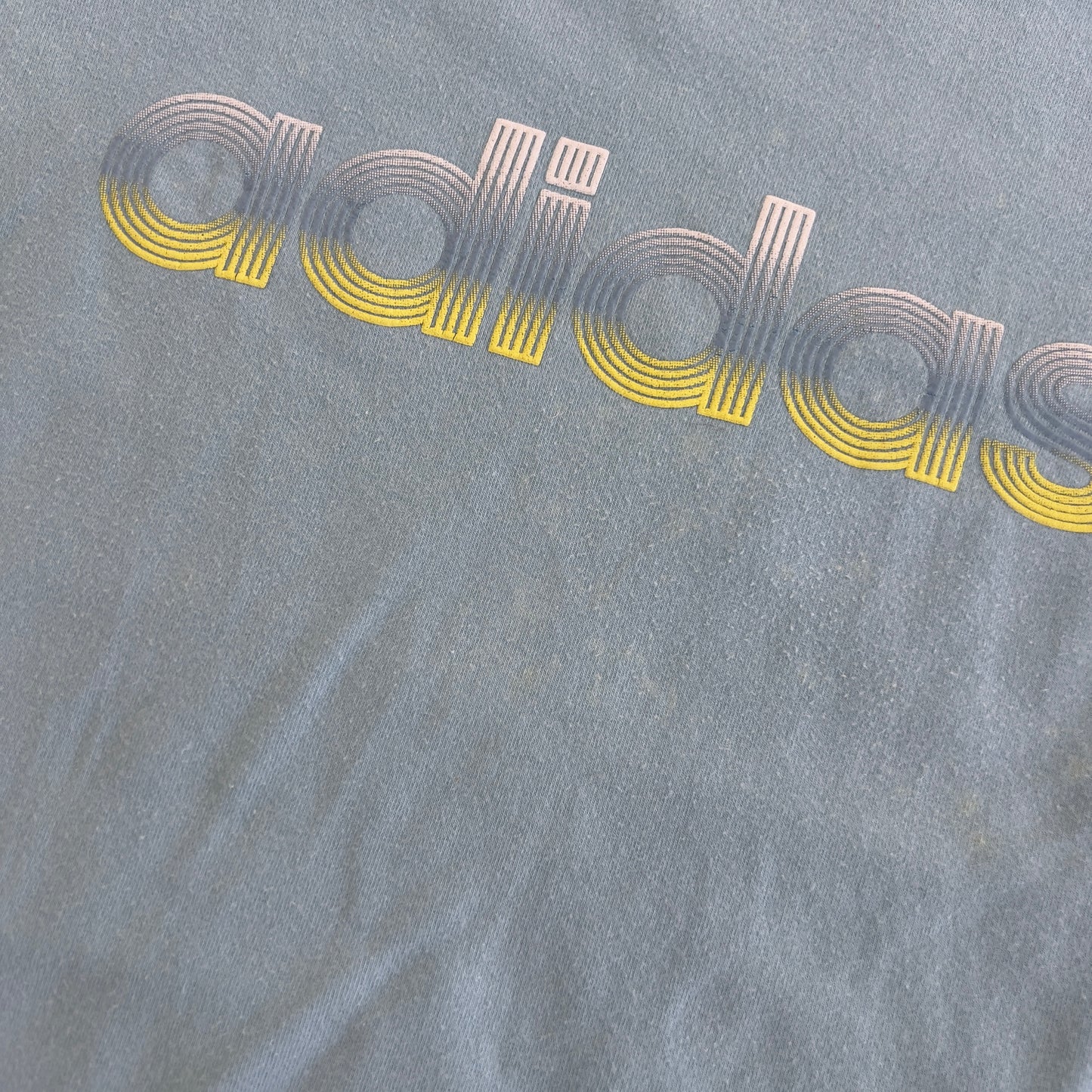 blue Adidas tee