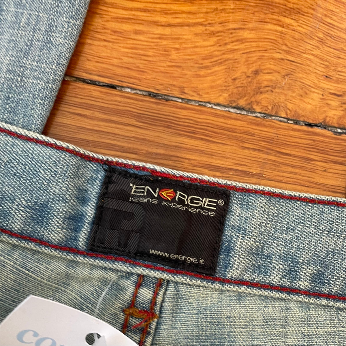 light denim wide flared jeans