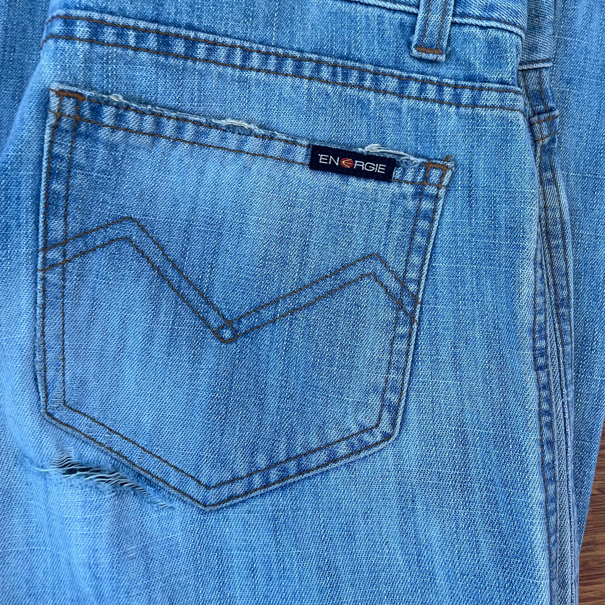 light denim wide flared jeans