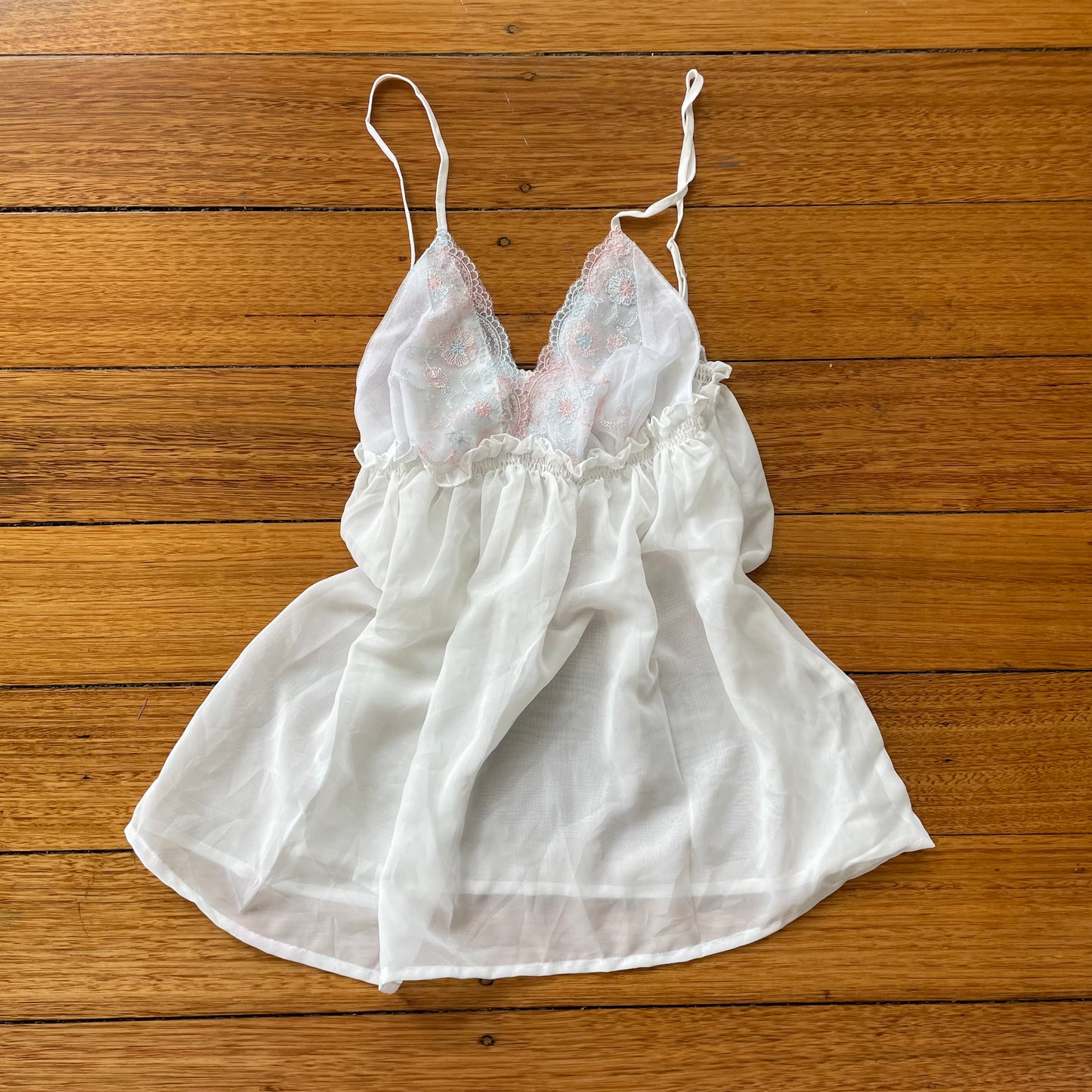 mesh lace babydoll cami