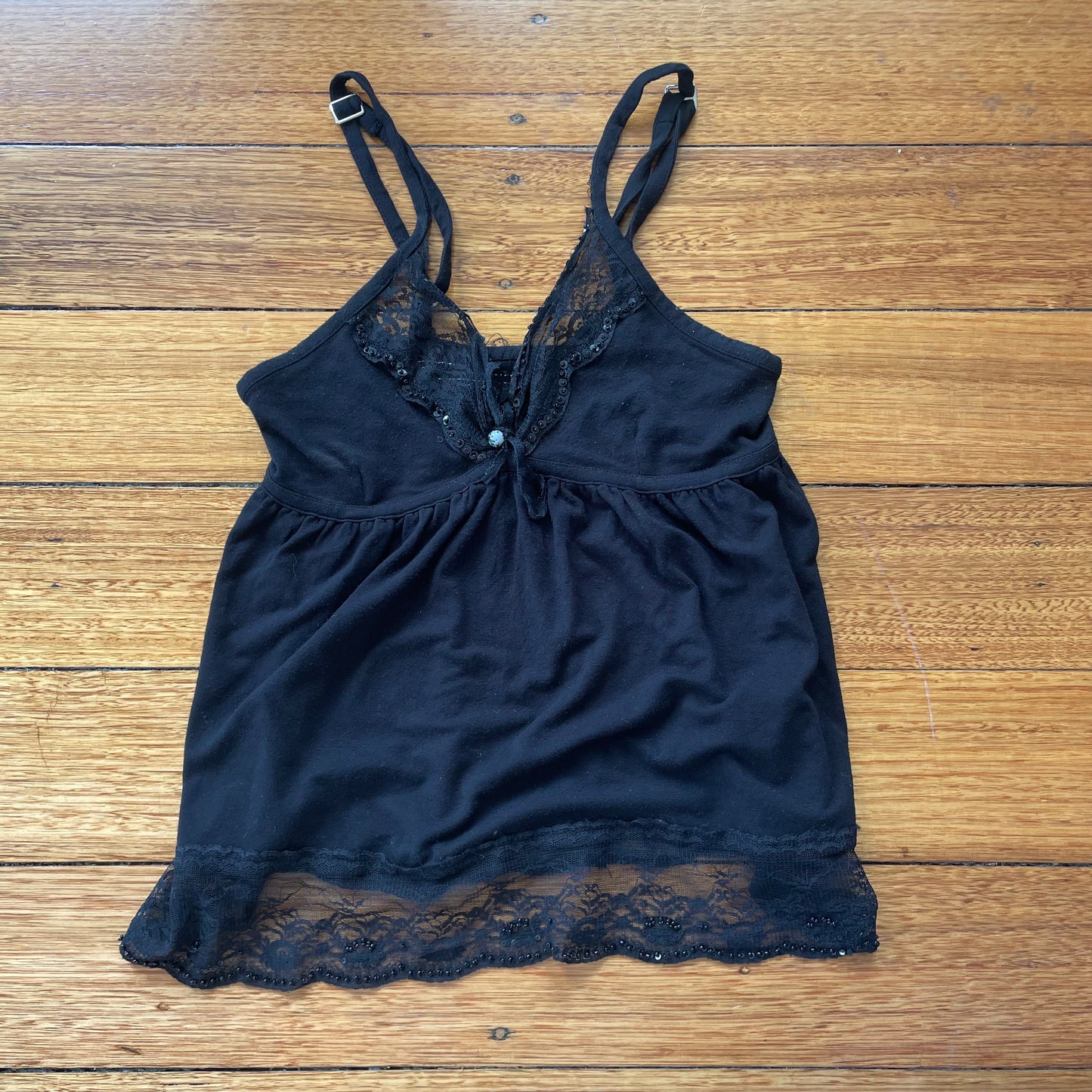 black lace cami