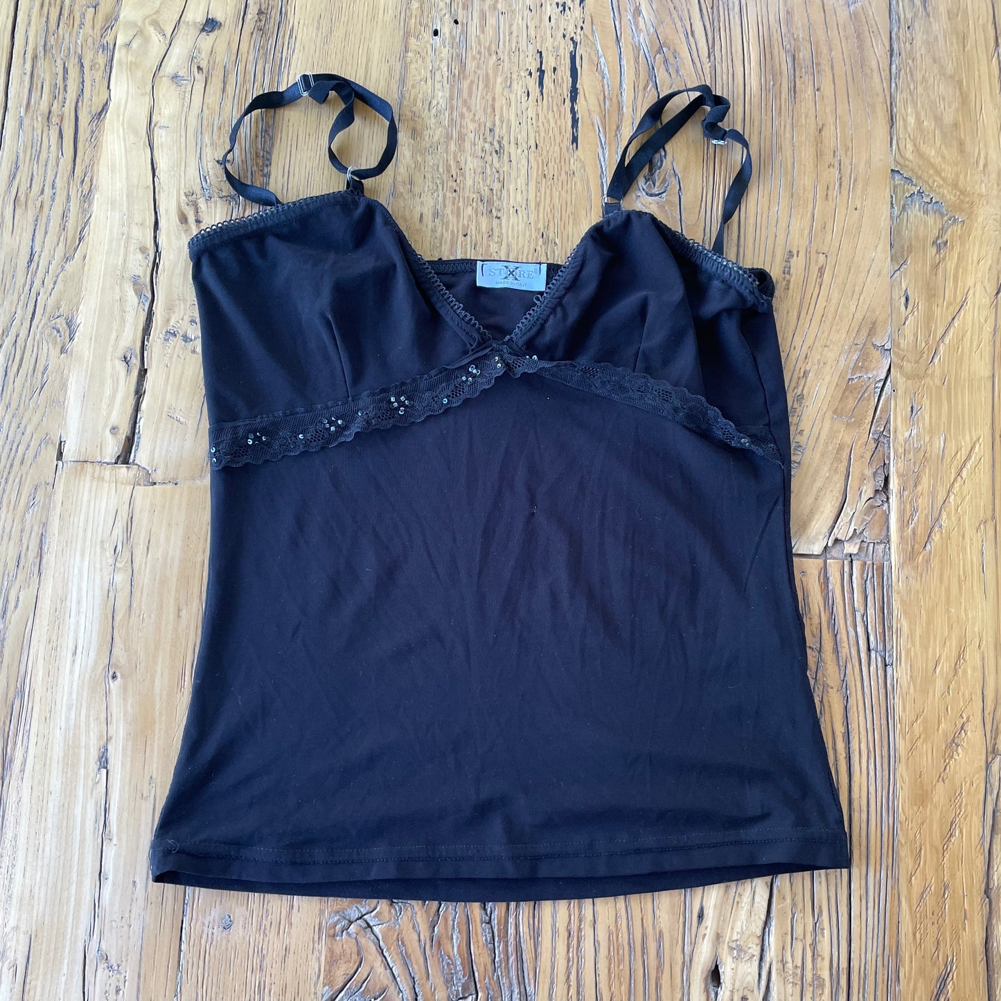 black lace cami