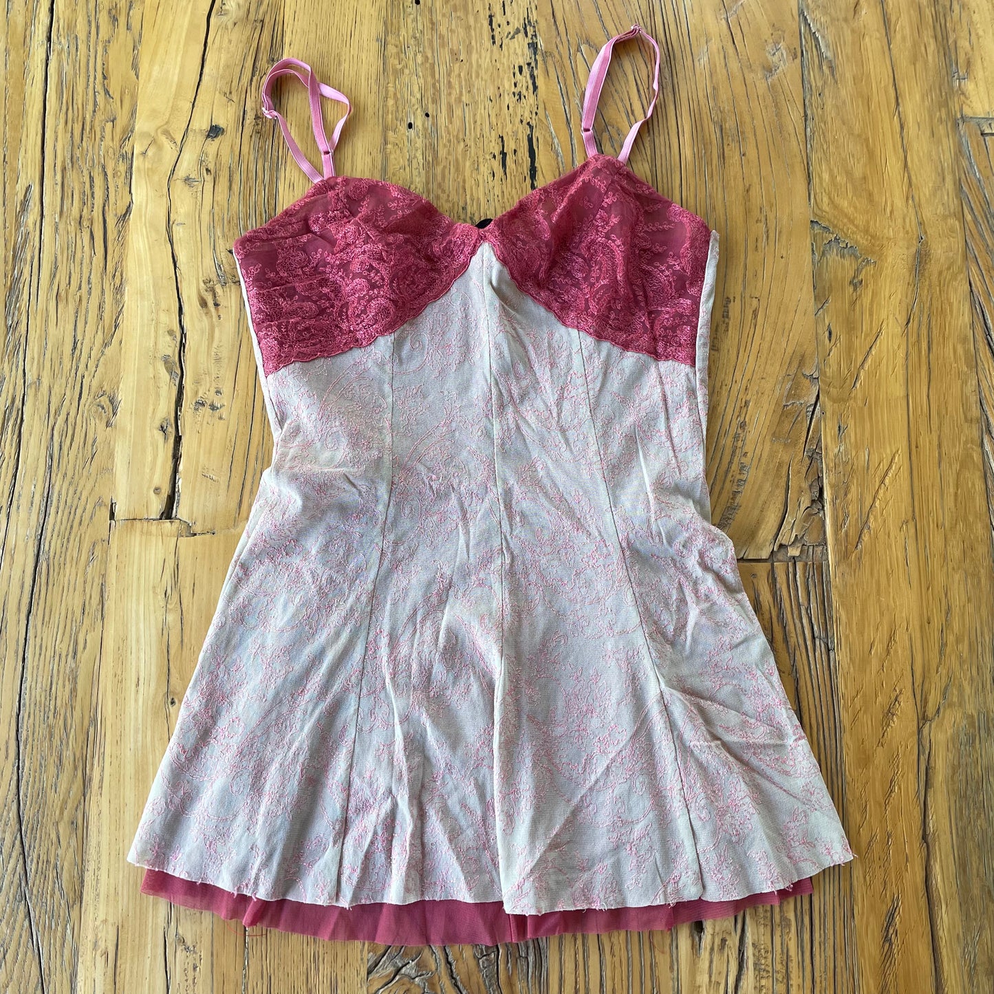 pink lace cami