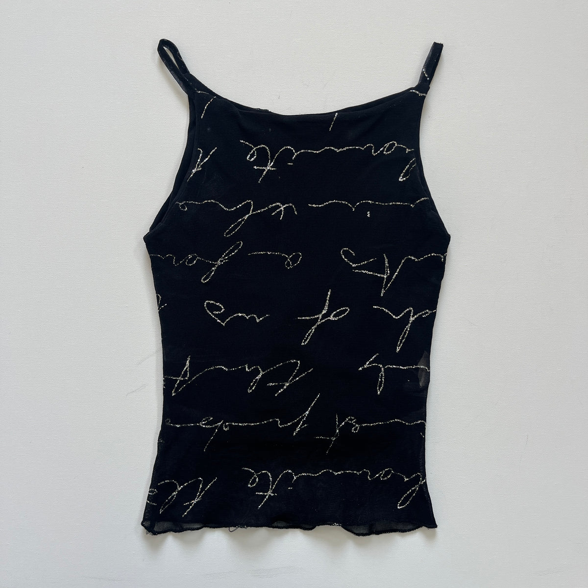 black graphic tank