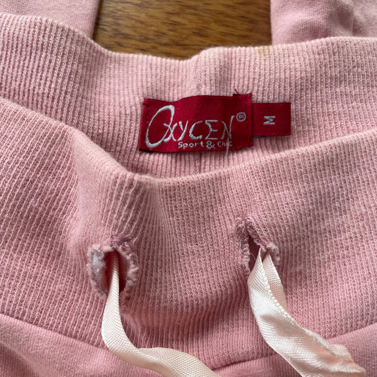 pink flared sweatpants