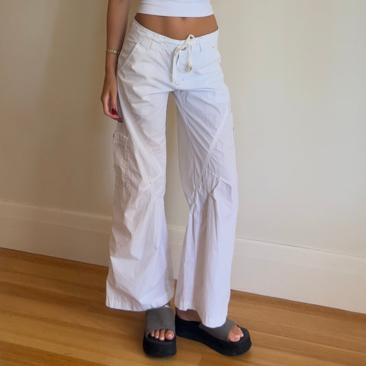 white cargo pants