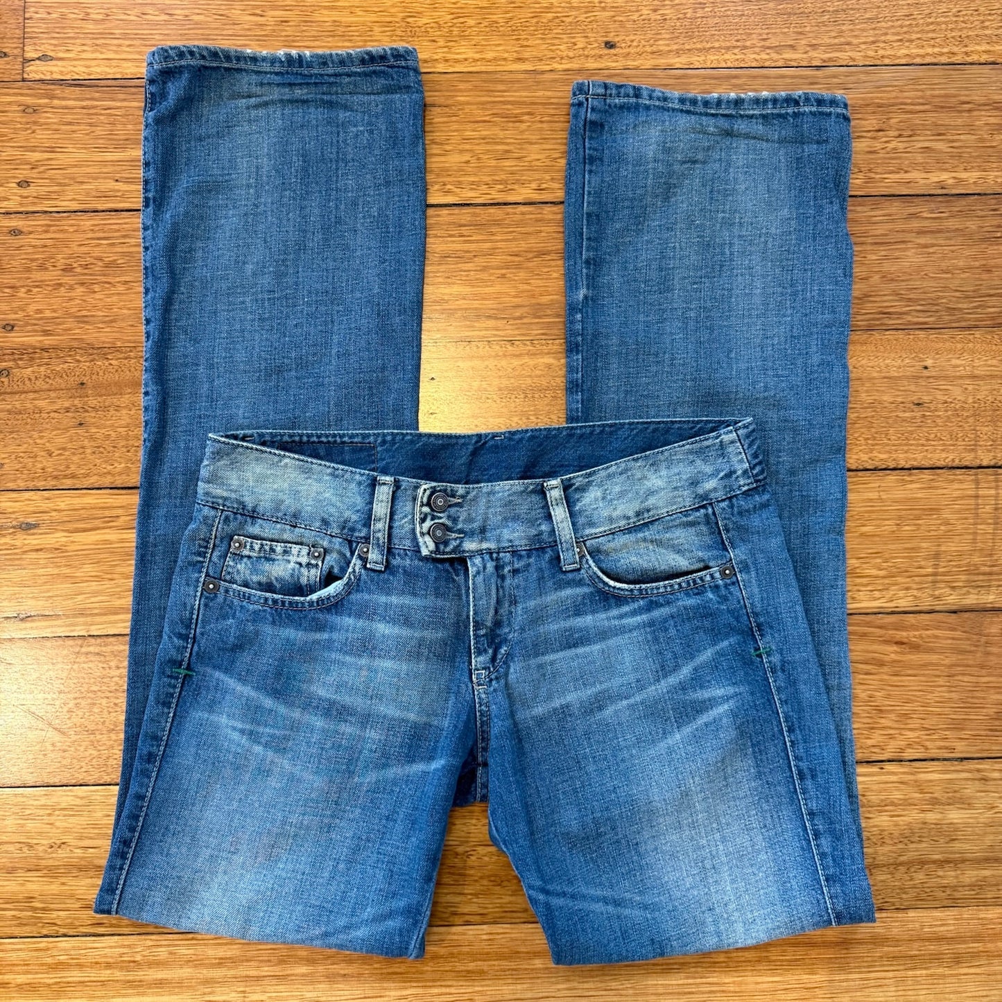 low rise straight leg jeans