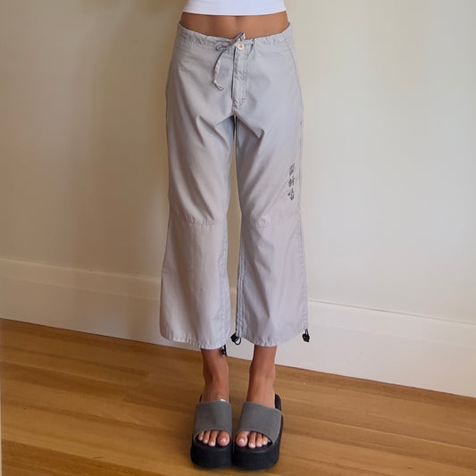 grey spray 3/4 pants