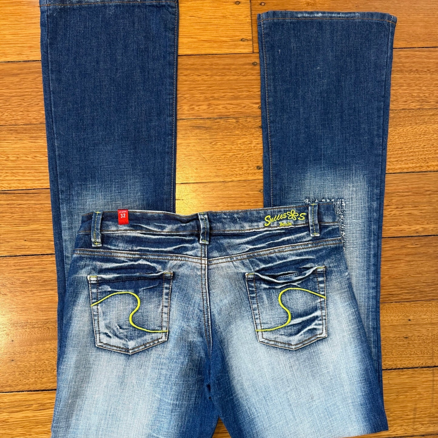multi wash denim jeans