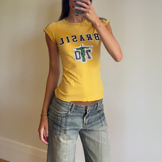 y2k Brasil baby tee