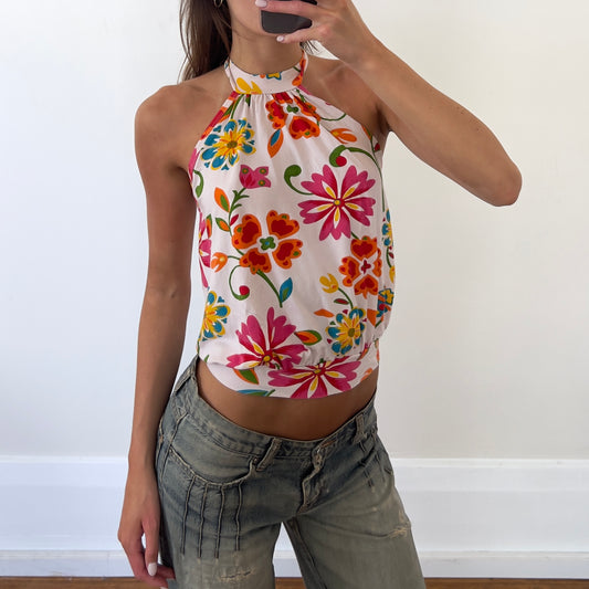 floral halter top