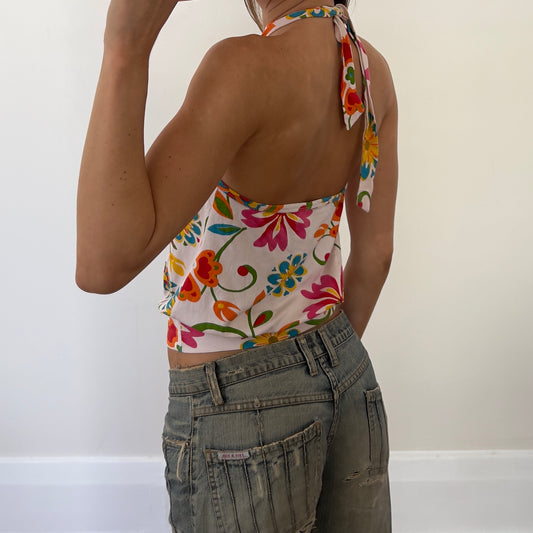 floral halter top
