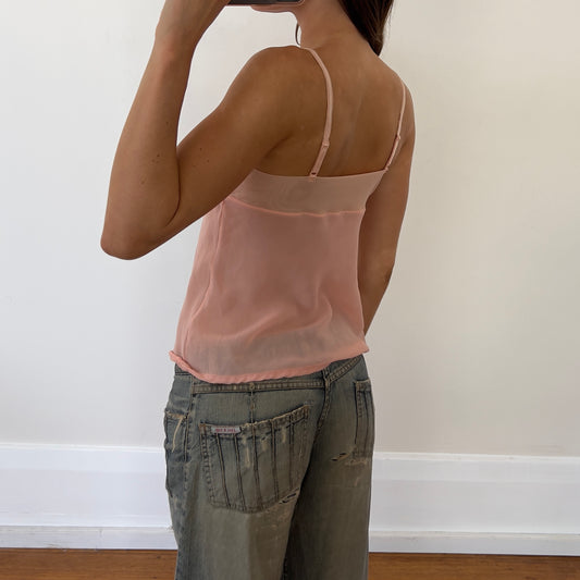 pink floral cami