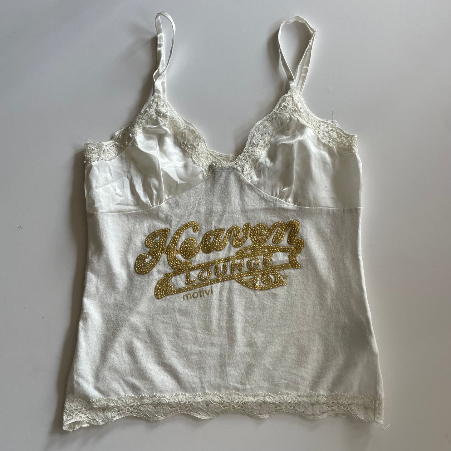 2000s white cami