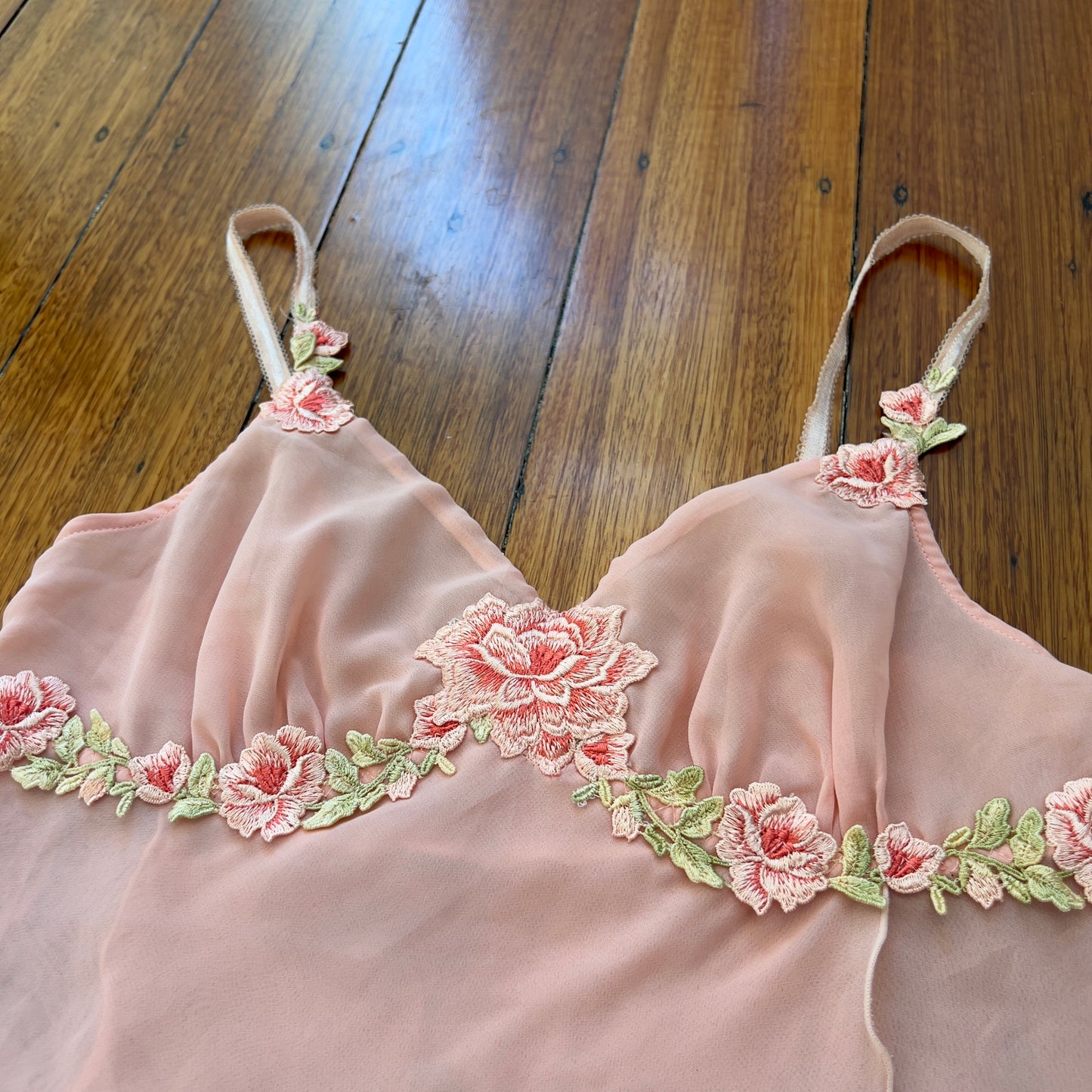 pink floral cami