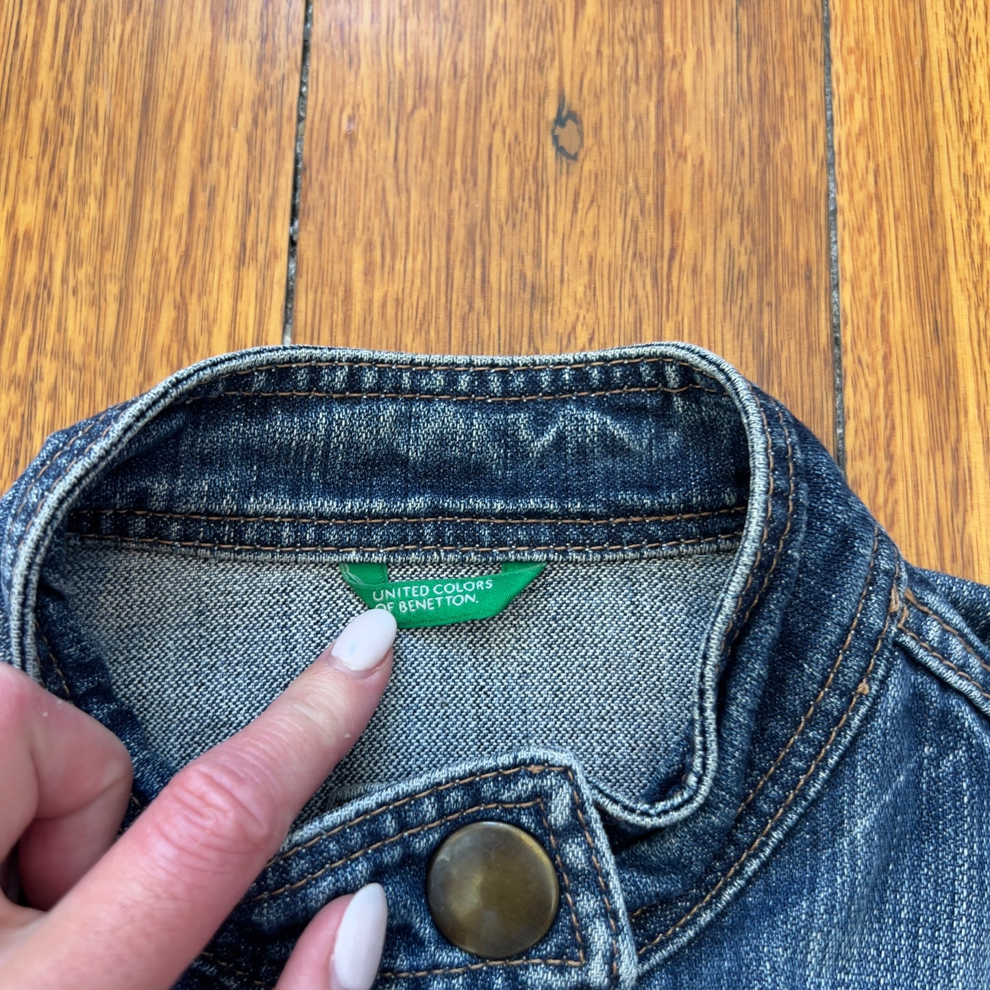 zip up denim jacket