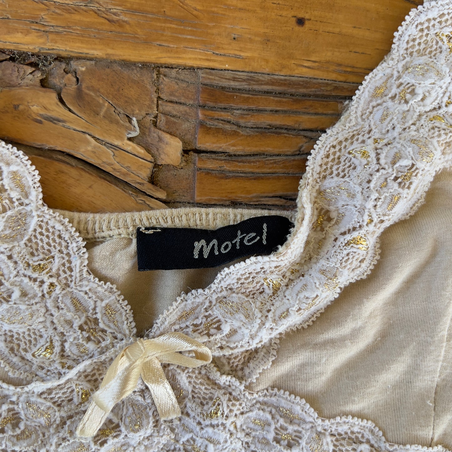 vintage cream lace cami