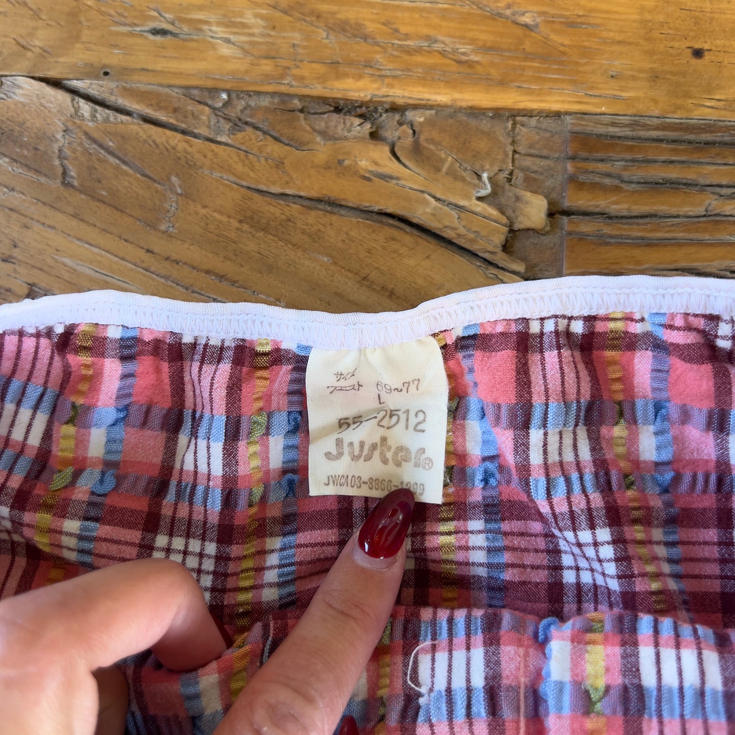y2k plaid mini skirt