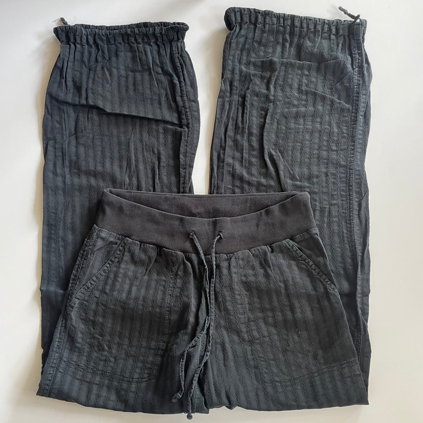 black linen pants