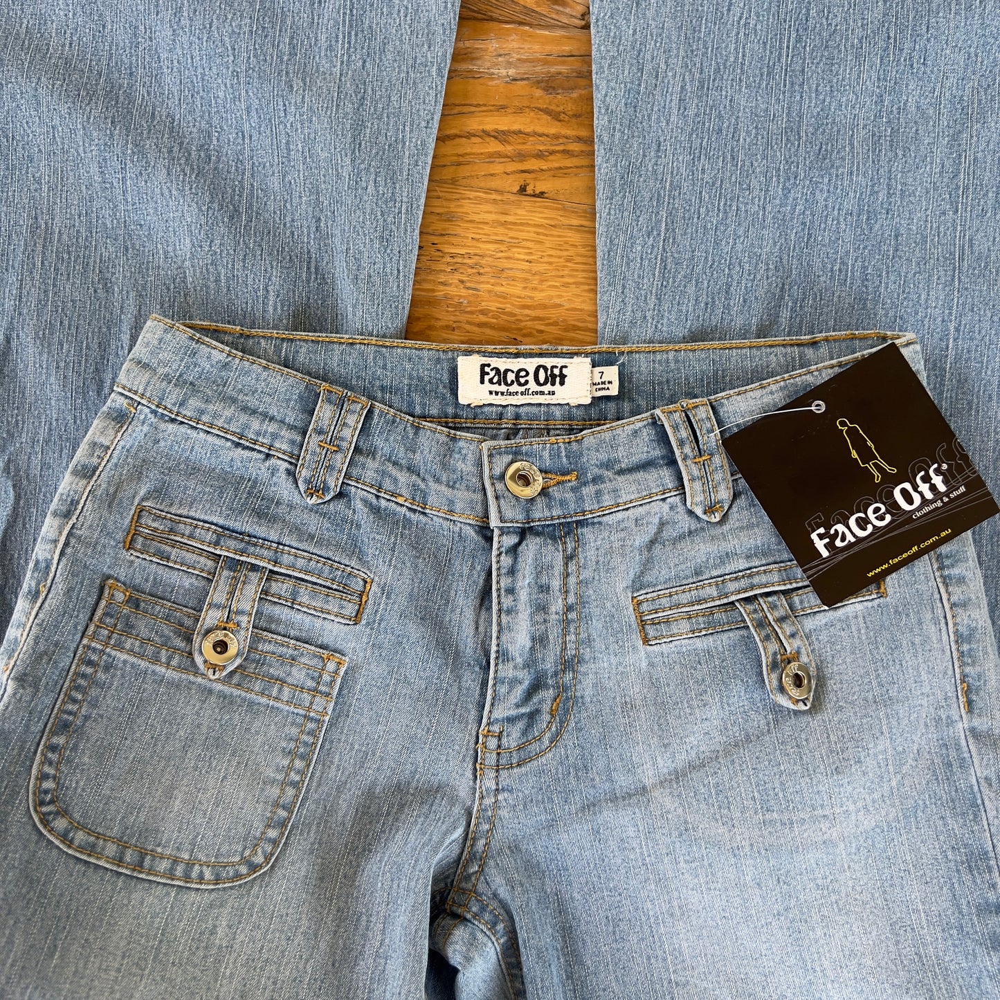 2000s deadstock Face Off jeans