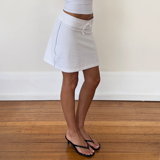 white midi skirt