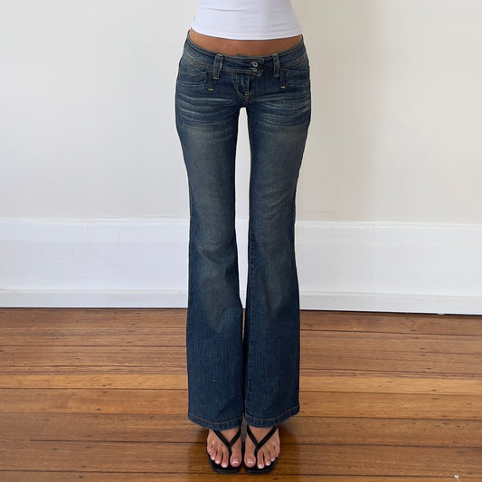 low rise bootcut jeans