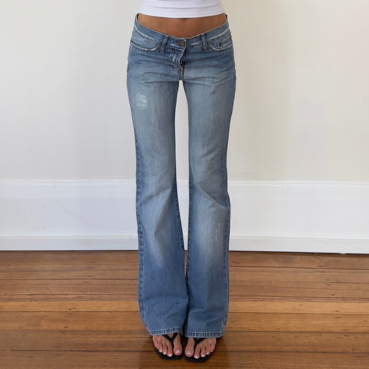 light denim bootcut jeans