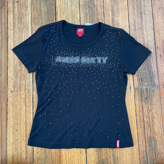 beaded baby tee
