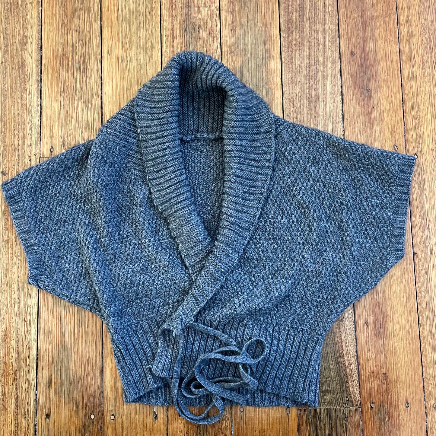 mohair wool blend wrap knit