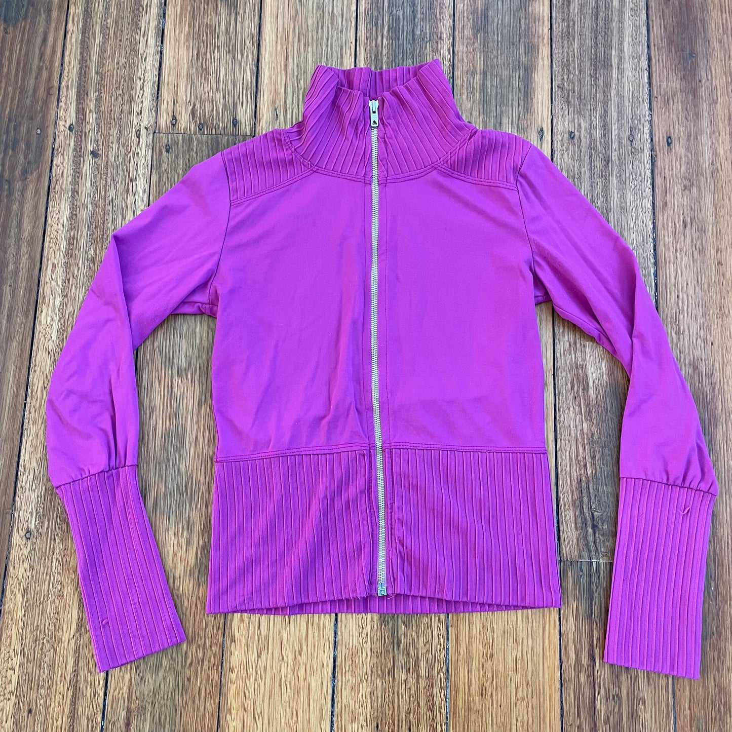 purple zip up long sleeve