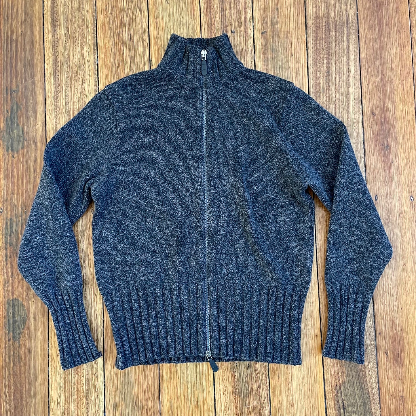 grey wool knit jumper