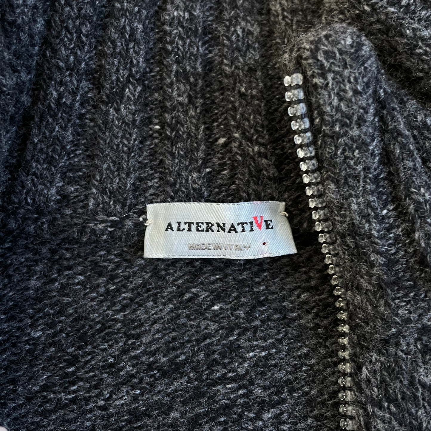 grey wool knit jumper